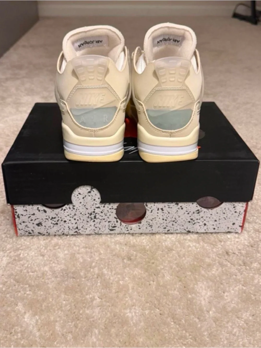 Jordan Men’s Sneakers in Beige and Yellow Gum